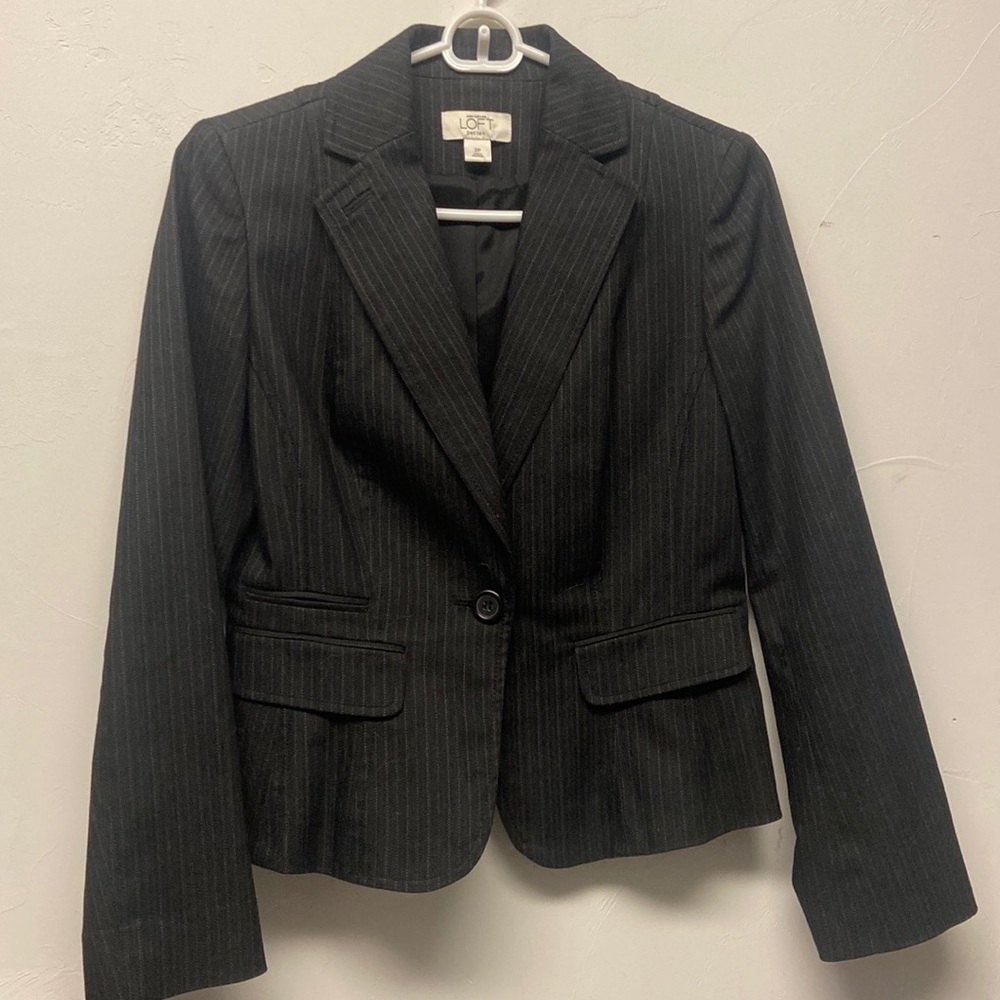 Ann Taylor Loft Striped Blazer